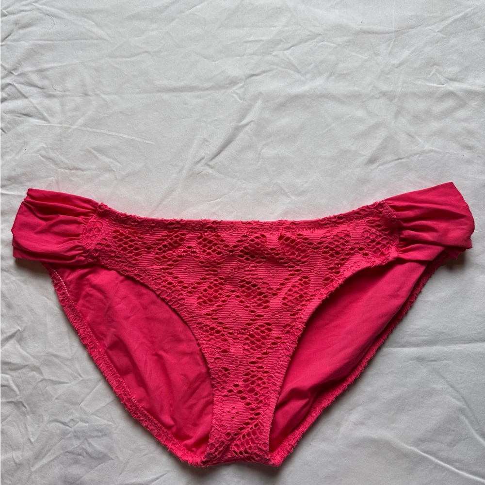 Lace Pink Bikini Bottom